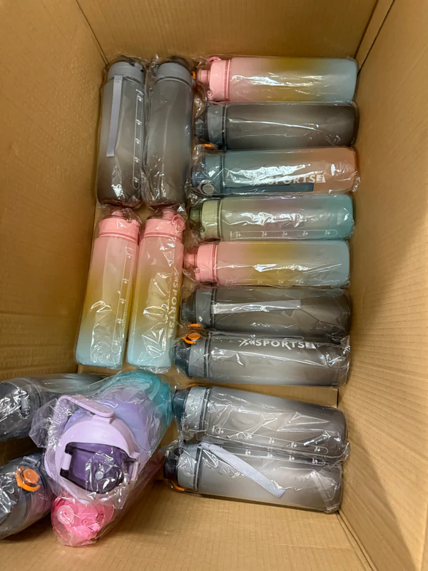 Joblot of 2 Litre & 1 Litre Water Bottles x 47 pcs - All new items