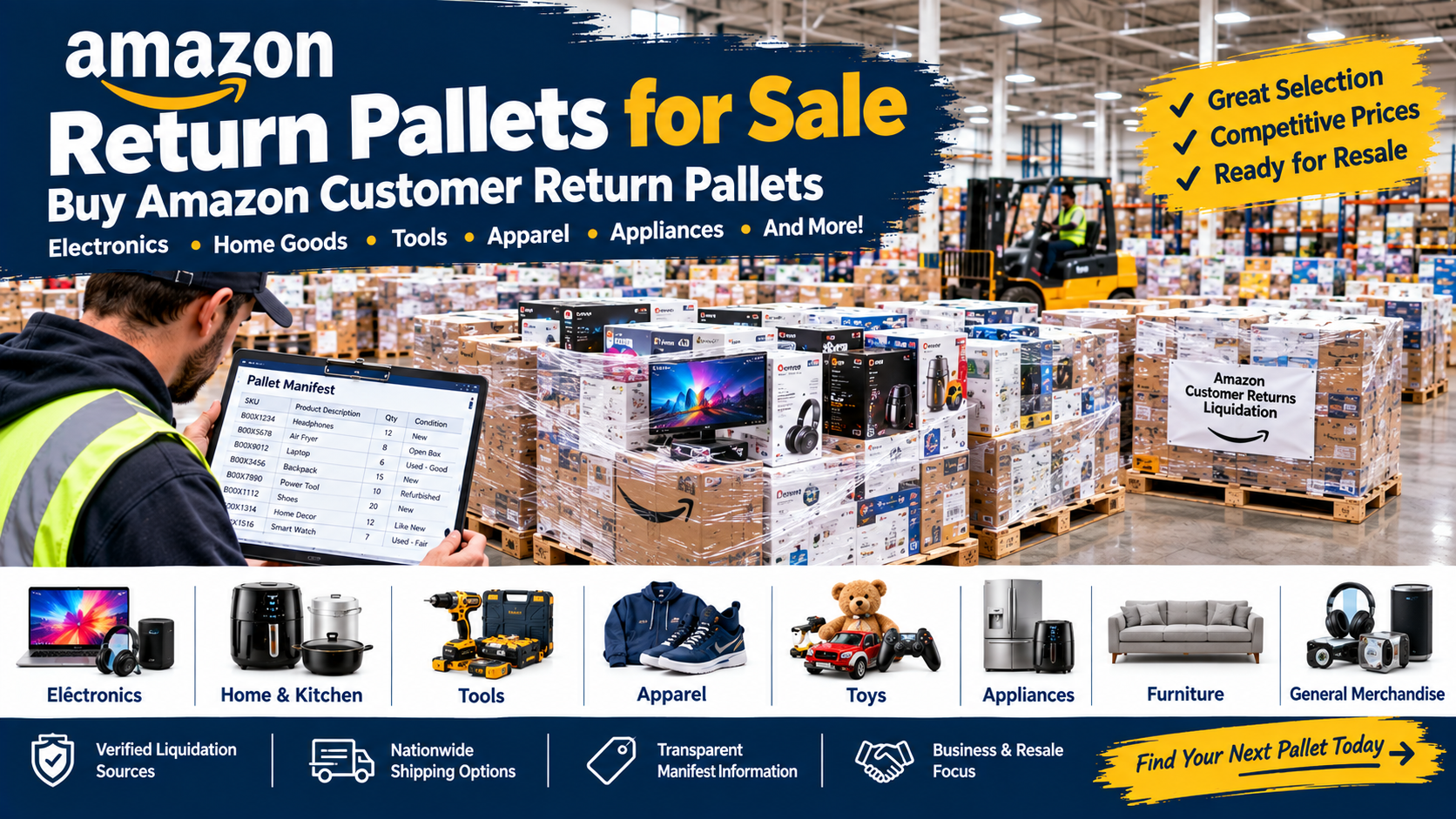 Amazon Return Pallets for Sale