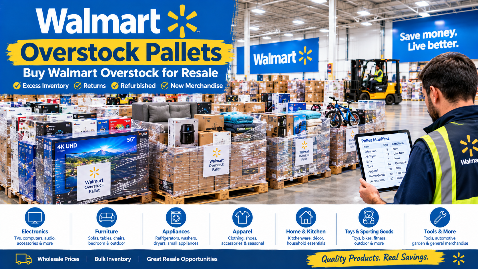 Walmart overstock pallets